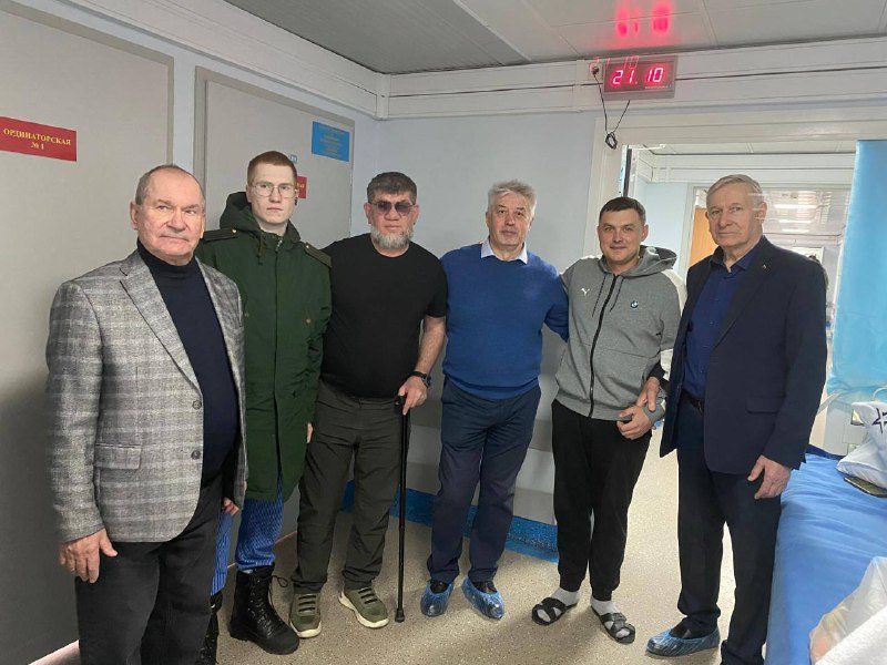Посещение раненых воинов в госпитале